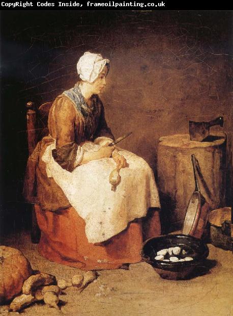 Jean Baptiste Simeon Chardin The Kitchen Maid